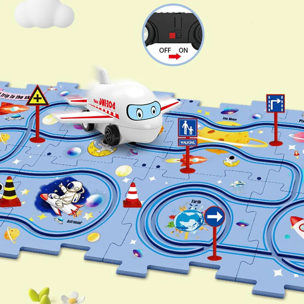 Magic Puzzle Track Racers Set